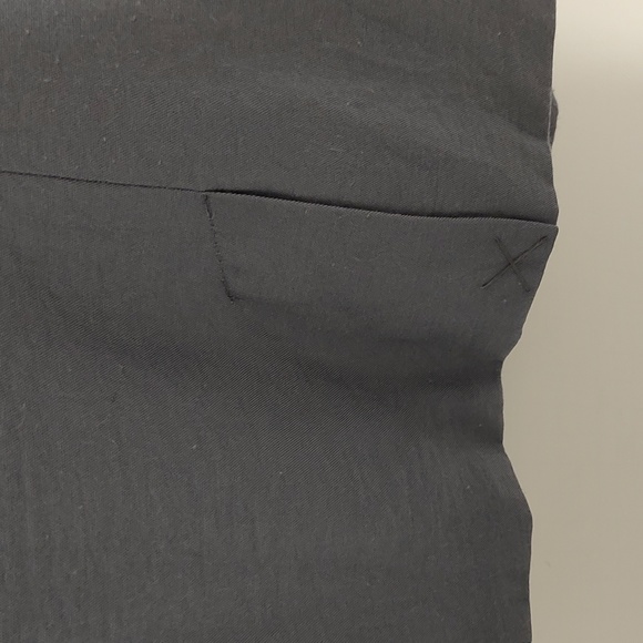 Lauren Conrad Blue Gray Cropped Blazer w/ Ruched 3/4 Sleeves sz 12 - Picture 7 of 9